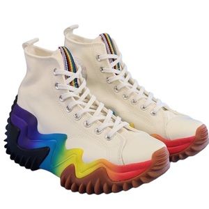 Converse Run Star Motion High Top Pride Unisex Platform Sneakers A02262C NWT